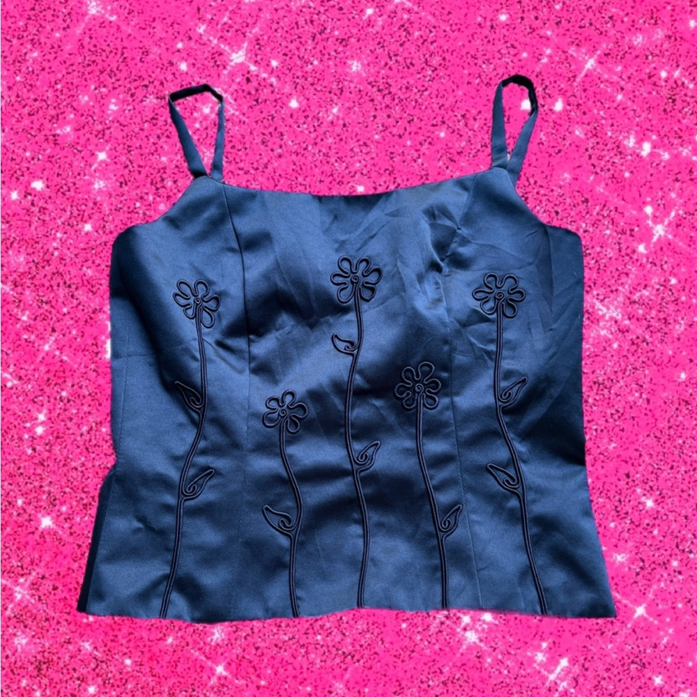 Vintage Dessy creations 80s floral top 🌷